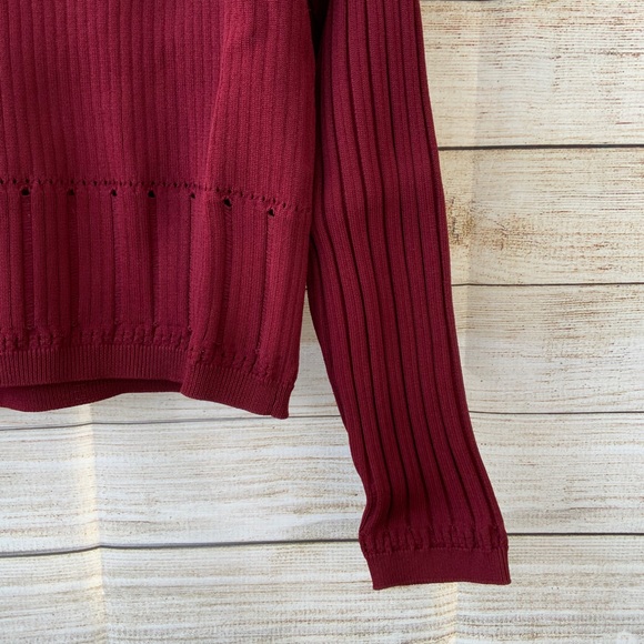 Charli London Red Long Sleeve Top Size Small - Picture 3 of 9